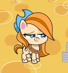 Size: 715x761 | Tagged: safe, derpibooru import, screencap, pony, my little pony: pony life, the great cowgirl hat robbery, spoiler:pony life s02e10, cropped, female, hat, solo, unnamed character, unnamed pony