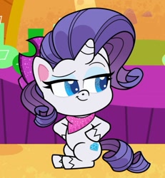 Size: 833x903 | Tagged: safe, derpibooru import, screencap, rarity, my little pony: pony life, the great cowgirl hat robbery, spoiler:pony life s02e10, cropped, solo