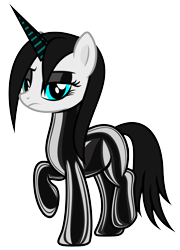 Size: 2843x3942 | Tagged: safe, alternate version, artist:severity-gray, derpibooru import, oc, oc:culpa, pony, unicorn, eyeshadow, female, latex, latex suit, living latex, makeup, mare, sad, shiny, simple background, solo, transparent background, unamused