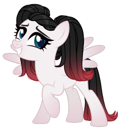 Size: 2156x2168 | Tagged: safe, alternate version, artist:aurorakaufmann, derpibooru import, oc, oc only, oc:giggle glider, pegasus, pony, female, grin, jester, mare, raised hoof, raised leg, simple background, smiling, solo, transparent background