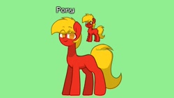 Size: 1280x720 | Tagged: safe, artist:galactiaaa, derpibooru import, oc, oc:default pony, earth pony, pony, looking at you, pixel art, pony town, solo, standing