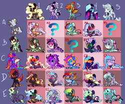 Size: 2160x1800 | Tagged: safe, artist:lavvythejackalope, derpibooru import, oc, oc only, bat pony, earth pony, pony, unicorn, base used, bat pony oc, bat wings, earth pony oc, horn, unicorn oc, wings