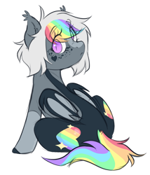 Size: 1024x1198 | Tagged: safe, artist:lynesssan, derpibooru import, oc, bat pony, pony, female, mare, simple background, solo, transparent background