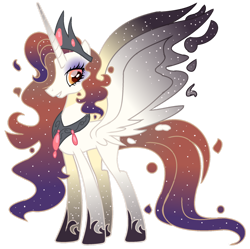 Size: 1280x1275 | Tagged: safe, artist:venomous-cookietwt, derpibooru import, oc, alicorn, female, mare, simple background, solo, transparent background