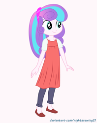 Size: 1600x2028 | Tagged: safe, artist:nightdrawing21, derpibooru import, princess flurry heart, equestria girls, clothes, cute, female, older, older flurry heart, outfit, smiling, vector