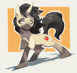 Size: 1078x1027 | Tagged: safe, artist:edtropolis, derpibooru import, oc, oc:reverie, unicorn, brony, cute, horn, one eye closed, ponysona, solo, teacher, unicorn oc