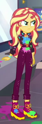Size: 300x870 | Tagged: safe, derpibooru import, screencap, sunset shimmer, equestria girls, equestria girls series, sunset's backstage pass!, spoiler:eqg series (season 2), cropped, solo