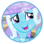 Size: 150x150 | Tagged: safe, artist:hexedits, derpibooru import, trixie, pony, unicorn, icon, open mouth