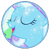 Size: 150x150 | Tagged: safe, artist:hexedits, derpibooru import, trixie, pony, unicorn, blue coat, cape, eyes closed, female, icon, mare, open mouth, smiling, solo, trixie's cape, two toned mane