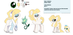 Size: 1280x614 | Tagged: safe, artist:reptaurdrawsmlp, derpibooru import, oc, oc:edelweiss, earth pony, pony, baby, baby pony, clothes, female, filly, mare, reference sheet, simple background, solo, transparent background