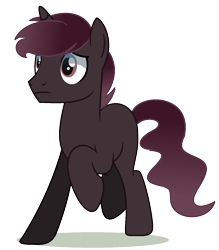 Size: 1168x1336 | Tagged: safe, artist:venomous-cookietwt, derpibooru import, oc, pony, unicorn, male, offspring, parent:king sombra, parent:pinkie pie, parents:sombrapie, simple background, solo, stallion, transparent background