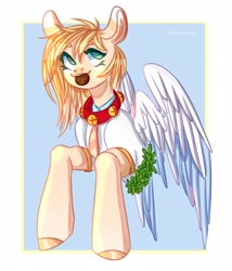 Size: 1851x2160 | Tagged: safe, artist:malarunych, derpibooru import, oc, oc only, angel, pony, solo, wings