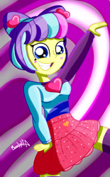 Size: 1280x2071 | Tagged: safe, artist:moonlightatlm, derpibooru import, supernova zap, better together, equestria girls, sunset's backstage pass!, female, grin, smiling, solo