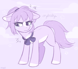 Size: 813x718 | Tagged: safe, artist:higglytownhero, derpibooru import, oc, oc only, earth pony, pony, crying, earth pony oc, solo