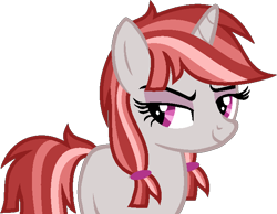 Size: 673x521 | Tagged: safe, artist:pegasski, derpibooru import, oc, oc only, pony, unicorn, base used, bedroom eyes, bust, eyelashes, female, horn, mare, simple background, smiling, smirk, solo, transparent background, unicorn oc