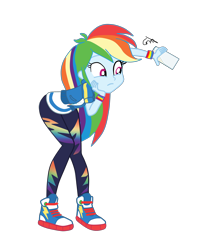 Size: 2806x3213 | Tagged: safe, artist:gmaplay, derpibooru import, rainbow dash, equestria girls, bored, converse, shoes, solo, standing