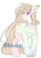 Size: 1807x2535 | Tagged: safe, artist:mediasmile666, derpibooru import, oc, oc only, earth pony, pony, collar, female, heterochromia, high res, mare, simple background, solo, standing, sweat, transparent background