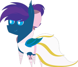 Size: 7008x6076 | Tagged: safe, artist:tikibat, derpibooru exclusive, derpibooru import, oc, oc only, oc:stardust, oc:stardust(cosmiceclipse), bat pony, pony, absurd resolution, bat pony oc, bat wings, bow, clothes, crossdressing, dress, ear fluff, ears, fangs, hair bow, makeup, male, membranous wings, pointy ponies, simple background, slit eyes, socks, solo, stallion, striped socks, transparent background, wings