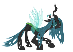 Size: 3307x2339 | Tagged: safe, artist:culu-bluebeaver, derpibooru import, edit, queen chrysalis, changeling, changeling queen, crown, digital, digital art, female, horn, jewelry, png, queen chrysellus, regalia, simple background, transparent background, vector, wings