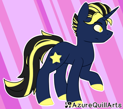 Size: 1341x1189 | Tagged: safe, artist:azure-quill, derpibooru import, oc, pony, unicorn, male, solo, stallion