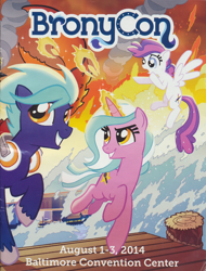 Size: 2480x3264 | Tagged: safe, artist:tonyfleecs, derpibooru import, oc, oc:blank canvas, oc:hoof beatz, oc:mane event, bronycon, bronycon 2014, bronycon 2014 con book, pier, water