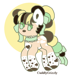 Size: 570x570 | Tagged: safe, artist:cuddlygrizzly, derpibooru import, oc, oc:pistache de la cream, earth pony, chibi, cute, female, mare, small, solo