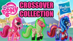 Size: 1280x720 | Tagged: safe, derpibooru import, g1, background, collection, crossover, custom figure, ghostbusters, hasbro, hasbro logo, my little pony logo, pink ranger, power rangers, transformers