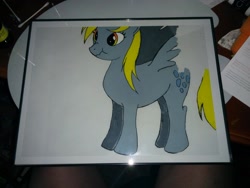 Size: 2048x1536 | Tagged: safe, artist:fullmetalderpyh, derpibooru import, derpy hooves, pegasus, pony, animation cel, female, mare, solo