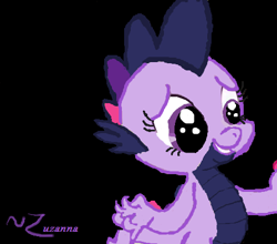 Size: 473x416 | Tagged: safe, artist:zuzannapon3, derpibooru import, twilight sparkle, dragon, 1000 hours in ms paint, dragoness, dragonified, female, palette swap, recolor, solo, species swap, twilidragon