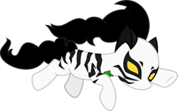 Size: 1280x798 | Tagged: safe, artist:mlp-trailgrazer, derpibooru import, oc, oc:amgi, pony, clothes, cosplay, costume, female, mare, simple background, solo, transparent background, white tiger