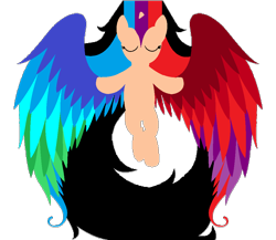 Size: 1030x894 | Tagged: safe, artist:mudmee-thai, derpibooru import, oc, oc only, alicorn, pony, alicorn oc, eyes closed, female, horn, mare, simple background, solo, spread wings, transparent background, wings