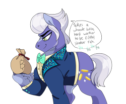 Size: 3024x2500 | Tagged: safe, artist:gingygin, derpibooru import, gladmane, earth pony, pony, con artist, evil, male, money bag, simple background, solo, stallion, transparent background