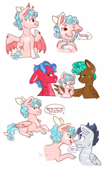 Size: 1280x2101 | Tagged: safe, artist:moccabliss, derpibooru import, biscuit, cozy glow, rumble, spur, bat pony, cozybetes, cute, female, lesbian, male, rumbleglow, shipping, straight, transgender