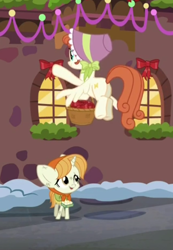 Size: 454x656 | Tagged: safe, derpibooru import, screencap, a hearth's warming tail, bow bonnet, the little match filly, the little match girl