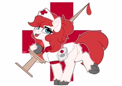 Size: 4096x2896 | Tagged: safe, artist:avery-valentine, derpibooru import, earth pony, pony, blood, syringe