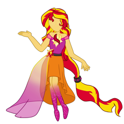 Size: 2600x2600 | Tagged: safe, anonymous artist, derpibooru import, sunset shimmer, equestria girls, no face, when you see it