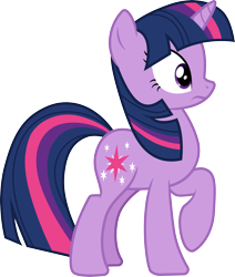 Size: 3000x3540 | Tagged: safe, artist:cloudyglow, derpibooru import, twilight sparkle, unicorn twilight, pony, unicorn, it's about time, shocked, simple background, solo, transparent background, vector