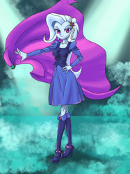 Size: 1280x1707 | Tagged: safe, artist:xjleiu, derpibooru import, trixie, equestria girls, cape, clothes, trixie's cape