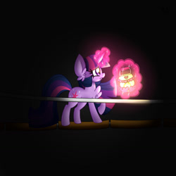 Size: 1280x1280 | Tagged: safe, artist:ladylullabystar, derpibooru import, twilight sparkle, pony, lantern, magic, solo