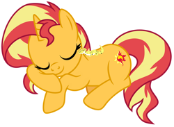 Size: 1024x751 | Tagged: safe, artist:emeraldblast63, derpibooru import, ray, sunset shimmer, gecko, lizard, pony, unicorn, cute, duo, eyes closed, female, leopard gecko, male, mare, shimmerbetes, sleeping