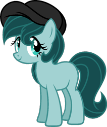 Size: 800x942 | Tagged: safe, artist:pegasski, derpibooru import, oc, oc only, earth pony, pony, base used, earth pony oc, eyelashes, female, hat, mare, simple background, smiling, solo, transparent background