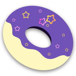 Size: 1080x1080 | Tagged: safe, artist:poxy_boxy, derpibooru import, star dancer, art pack:doughnut pack, star dancer appreciation collab, donut, food