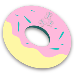 Size: 1080x1080 | Tagged: safe, artist:poxy_boxy, derpibooru import, fluttershy, art pack:doughnut pack, donut, food, innuendo