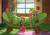 Size: 3507x2480 | Tagged: safe, artist:mcsplosion, edit, editor:funnystargalloper, ponybooru exclusive, tree hugger, earth pony, pony, bloodshot eyes, bong, drugs, duo, eating, female, fluttershy's cottage (interior), frog (hoof), hay, herbivore, high, lighter, mare, marijuana, munchies, self ponidox, sitting