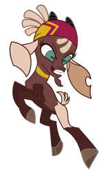 Size: 3431x5562 | Tagged: safe, derpibooru import, edit, shanty goat, them's fightin' herds, absurd resolution, alternate costumes, captain bravura, community related, solo