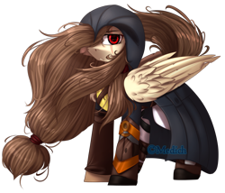 Size: 2647x2265 | Tagged: safe, artist:mediasmile666, derpibooru import, oc, oc only, pegasus, pony, female, hairband, mare, red eyes, simple background, solo, standing, transparent background