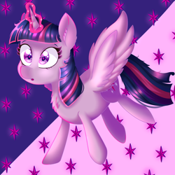 Size: 3000x3000 | Tagged: safe, artist:sweet-shroom, derpibooru import, part of a set, twilight sparkle, twilight sparkle (alicorn), alicorn, pony, cutie mark, redraw, solo