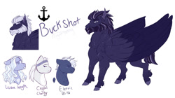 Size: 1280x715 | Tagged: safe, artist:glorymoon, derpibooru import, oc, oc only, oc:buck shot, oc:crystal clarity, oc:electric bliss, oc:wave length, pegasus, pony, female, male, mare, stallion