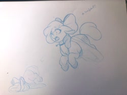 Size: 2048x1536 | Tagged: safe, artist:starlight_twist, derpibooru import, apple bloom, face plant, falling, female, filly, sketch, solo