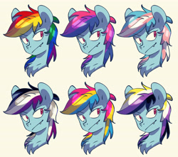 Size: 5272x4664 | Tagged: safe, artist:chub-wub, derpibooru import, rainbow dash, pegasus, pony, absurd resolution, asexual pride flag, bisexual pride flag, chest fluff, fangs, female, mare, nonbinary, nonbinary pride flag, pansexual pride flag, pride, pride flag, simple background, solo, trans female, transgender, transgender pride flag, white background